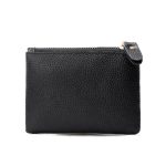 Wholesale Simple Two-Layer Solid Color Women Zipper Coin Wallet - Image 3