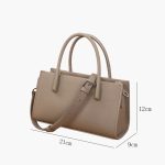 Wholesale Women Fashionable Temperament Genuine Leather Portable Diagonal Bag - Image 4