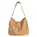 Wholesale Vintage Waxed Leather Design Women Autumn And Winter Shoulder Tote Bag - Image 5
