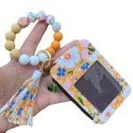 Wholesale Fashion Printed Leather Silicone Bead Bracelet Wallet - Image 5