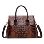 Women Fashion Casual Crocodile Pattern Handbag