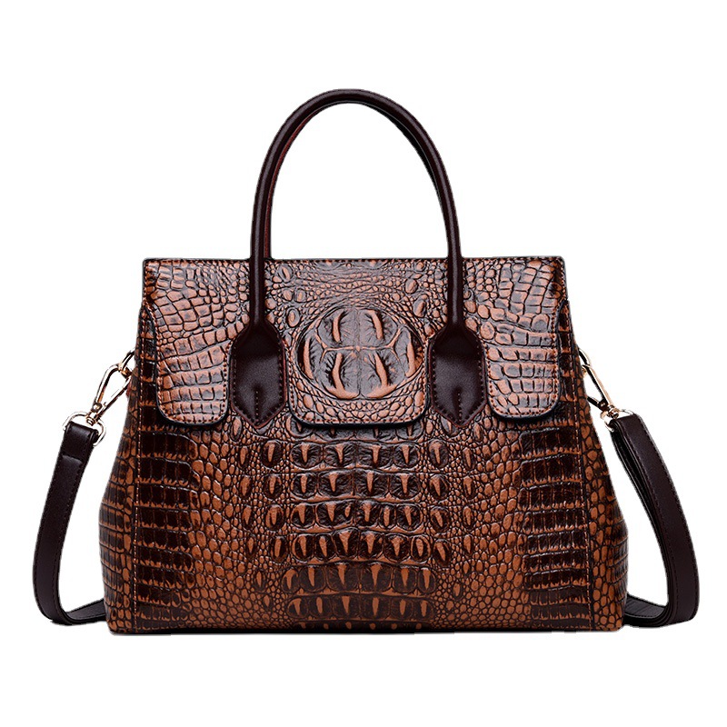 main_4-83 Women Fashion Casual Crocodile Pattern Handbag - Image 1
