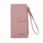 Women Solid Color Clutch Bags Large Capacity Purse - Image 2