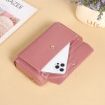 Wholesale Women Casual Clamshell Design Solid Color Large Capacity Purse - Image 3