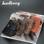 Wholesale Men Wallet Double Zipper Buckle Coin Purse Retro Wallet Vertical Coin Purse - Image 5