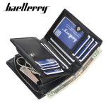 Men Zipper Short Wallet Multi-Card Fashion Vertical Mini Purse - Image 4