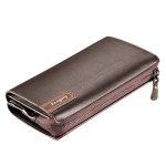 Wholesale Men Clutch Bag Business Casual Large Capacity Lychee Pattern Zipper Clutch Wallet - Image 4