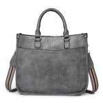 Women Fashion Casual Solid Color Large-Capacity Handbag - Image 2