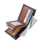 Wholesale Men'S Wallet Short Tri-Fold Pu Wallet Stitching Business Zipper Coin Purse Multi-Card Card Holder Coin Bag - Image 4