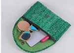 Women Pastoral Woven Design Straw Purse Clutch Bag - Image 3