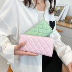 Wholesale Women'S Fashion Diamond Embroidery Line Mid-Length Dinner Coin Purse - Image 4