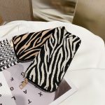 Women'S Fashion Stripe Mid Length Zip Coin Purse - Image 4