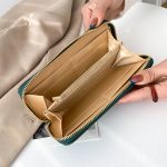 Wholesale Women'S Fashion Rhombus Indentation Long Zipper Large Capacity Coin Purse - Image 4