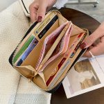 Wholesale Women'S Fashion Rhombus Rivet Zipper Long Coin Purse - Image 5