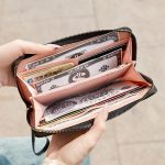 Wholesale Women Fashion Simple And Atmospheric Rhombus Embroidered Bow Hair Ball Decoration Multi-Card Coin Purse - Image 4