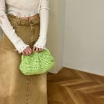 Women Fashion Casual Solid Color Knitted Chain Clutch Crossbody Bag - Image 4
