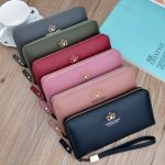 Wholesale Women Fashionable Simple Litchi Pattern Large Capacity Multi-Card Zipper PU Purses - Image 2