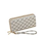 Women Fashion Long Frosted Double Zipper Gradient Multi-Card Position Purses - Image 5