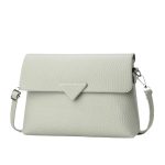 Wholesale Women Fashion Casual Simple Solid Color Litchi Patterned Handbag - Image 5