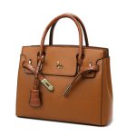 Wholesale Women Fashion Casual Litchi Pattern Large Capacity Soft PU Handbag Three-Piece Bag Set - Image 5