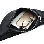 Women Simple Leather Zipper Chest Bag - Image 4