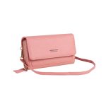 Wholesale Solid Color Touch Screen Mobile Phone Bag Crossbody Bag Purse - Image 5