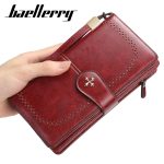 Wholesale Women Wallet Retro Fashion Zipper Coin Purse Simple Long Creative Multi-Card Clutch Bag - Image 5