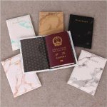 Wholesale Fashion Passport Cover PU Marble Style Travel ID Credit Card Passport Holder Purse Bag - Image 6