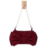 Women'S Fashion Big Bow Pearl Tote Bag - Image 5