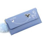 Women Fashion Bowknot Solid Color Long Coin Purse - Image 2