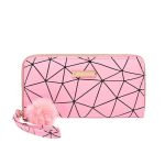 Wholesale Women Fashion Rhombus Hair Ball Long Zipper Coin Purse - Image 5