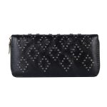 Wholesale Women'S Fashion Rhombus Rivet Zipper Long Coin Purse - Image 6