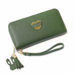 Wholesale Women Fashion Heart Long Section Multifunctional Buckle Long Coin Purse - Image 5