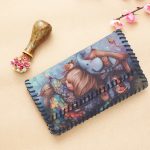 Wholesale Women Fashion Vintage Ethnic Style Cartoon Pattern Kids Print Wallet - Image 5