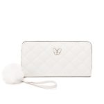 Wholesale Women Fashion Simple And Atmospheric Rhombus Embroidered Bow Hair Ball Decoration Multi-Card Coin Purse - Image 5