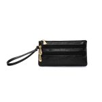 Simple Solid Color PU Zipper Wallet - Image 6