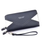 Women Fashion Long Sleeve Double Zipper PU Purses - Image 5
