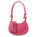 Women Fashion Solid Color Semi-Round Coin Purse Pendant Shoulder Bag - Image 5