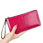 Women Fashion Multi-Function Multi-Card Zipper Long Purses - Image 5