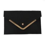 Wholesale Women Simple Solid Color Felt Envelope With Purses - Image 5