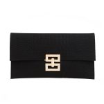 Wholesale Women Simple Solid Color Flap Metal Latch Large Capacity Rectangular Purses - Image 5