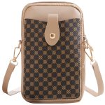 Women Simple Pattern Printed Rectangular Zip Crossbody Purses - Image 5