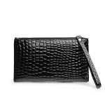 Women Fashion Solid Color Crocodile Pattern Coin Wallet - Image 5