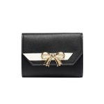 Women Fashion Casual Solid Color Bowknot Coin Wallet - Image 5