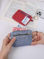 Women Fashion Solid Color Mini Card Holder Wallet - Image 5