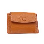 Women Basic Buckle Design Multilayer Solid Color PU Wallet - Image 5