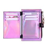 Women Basic Laser Folding Buckle Design PU Wallet - Image 6