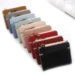 Women Cute Buckle Patchwork Design PU Wallet - Image 6