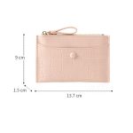 Women Basic Zipper Design Stone Pattern PU Wallet - Image 6