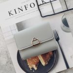 Women Fashion Personality Small Lock Metal Buckle Ladies Short Wallet - Image 6